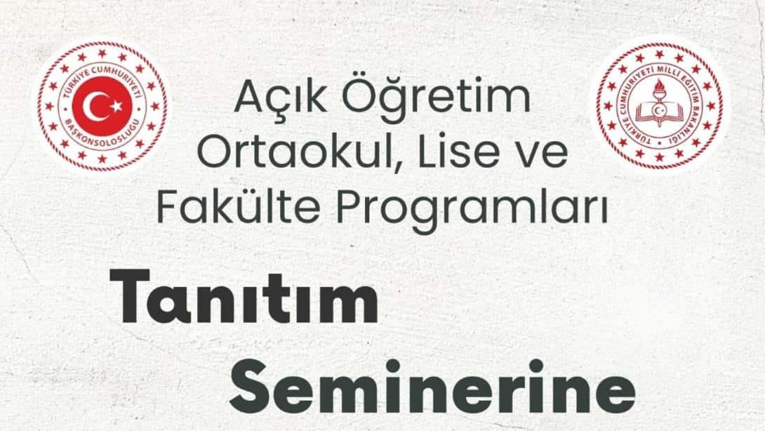 Açık Öğretim Tanıtım Semineri